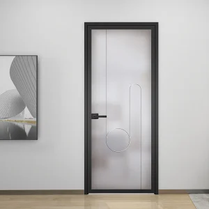 إطار hinged من سبائك متميزة موفر للطاقة زجاج مزدوج ميزات تقليل الضوضاء أبواب الألمنيوم ذات الفتح الجانبي