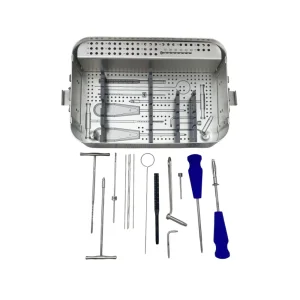 QSWTITAN 4.0mm Cannulated Screw Set for Fracture Surgery Instrument Pet Orthopedic Surgical Instrument Set