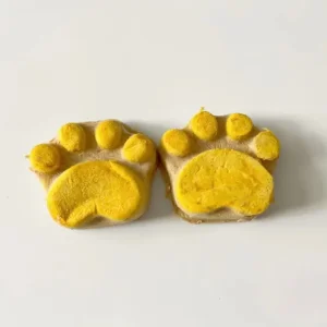 Alimentos para mascotas bajos en grasa galletas deshidratadas en forma de pata bocadillos de yema de huevo