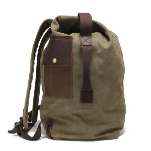 Mochila Commuter de Lona Encerada Durável