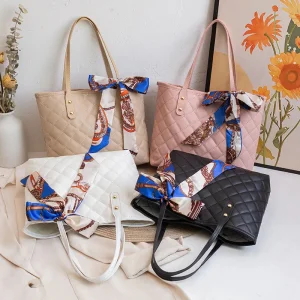 Women's Quilted Waterproof Crossbody Tote