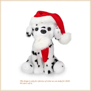 Customized Plush Dog Toy Holiday Decoration Gifts for Happy Christmas