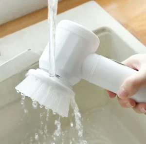 Electric Spin Scrubber Professional Cordless USB Rechargeable Automatic Handheld Cleaning Brush with 5 Brush Heads
