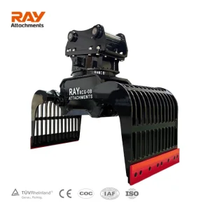 New Design Rotating Grapple Patent Protected ISO Standard for Excavators