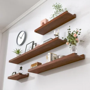 Floating Wooden Storage Rack