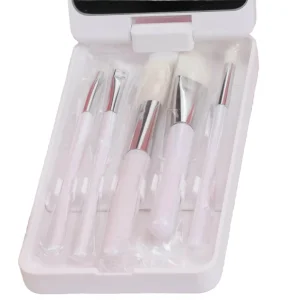 MV Travel Makeup Brush Set with LED Light Mirror