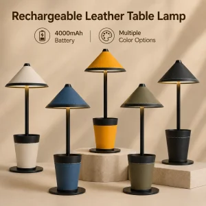 Wood Cordless LED Table Lamp