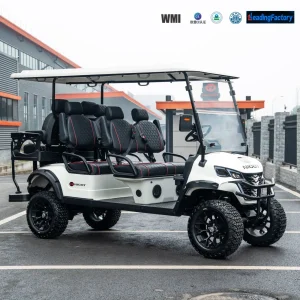 Robust 6 Seater Golf Cart with Four Wheel Hydraulic Braking System