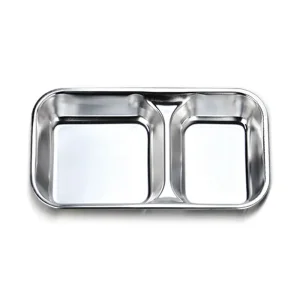 Custom Stainless Steel Dual Compartment Tray