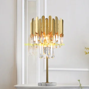 Modern Luxury Gold Floor Lamp Metal Lights Rod Standing Lamp Villa Hotel Kitchen Decor Lighting Romantic Princess Bedroom Bedside Crystal Floor Lamps