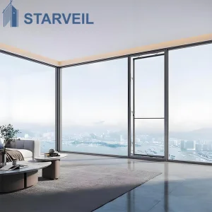 Modern Aluminum Electric Push-out Window Durable Track and Guide Rail System and UV Resistant Window