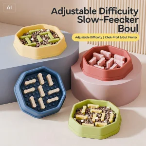 Adjustable Difficulty Slow Feeder Dog Bowl Modular Pillar Anti-Choking Pet Puzzle Feeder for Healthy Eating Factory