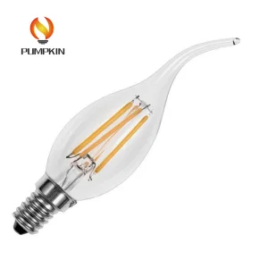 مصابيح شمعة LED بتأثير اللهب المتلألئ الزخرفية 4W E14