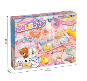 2025 New Squishy Silicone Slime Pinch Kit DIY Squeeze Toys Make Moon Cake and Rabbit