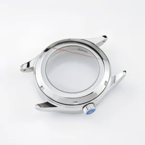 OEM customized 316 Stainless Steel Watch Case 39mm waterproof transparent back case suitable for NH35/NH36/nh38/nh34 Movement