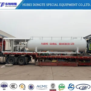 Portable Micro Gas Station: LPG Gas Cylinder Filling Bottling Plant 20cbm Mini Skid-Mounted Fuel Dispenser with Mobile Filling Pump