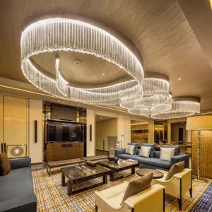 High-End Custom Business Hall Crystal Chandelier for The Hotel Villa Ballroom