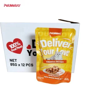 Functional Wet Cat Nutrition Meal for Daily Feeding Programs Chunk Gravy Pouch