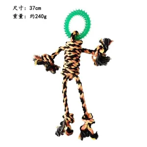 Halloween Puppy Toys with Squeaky Sound Chew Rope for Aggressive Dogs Bite