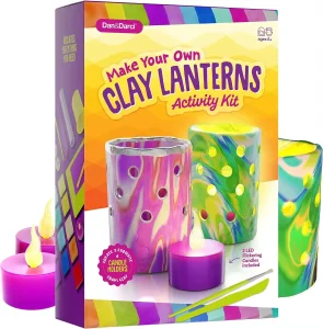DIY Craft Kits Make Your Own Clay Luminaries Arts and Crafts Clay Kit