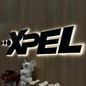 Cheap Modern Matte Black Floating Backlit Signage for Office Interiors Manufacturers, Products