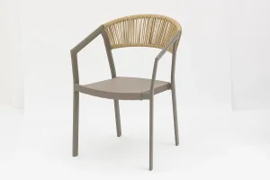 Best Outdoor Dining Stackable Aluminum Rattan Bistro Chair