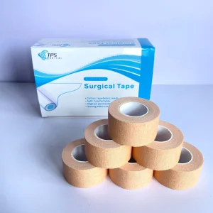 ISO10993 Customized Wholesale Skin Color Stronge Adhesive Zinc Oxide Tape Surgical Adhesive Plaster Medical Tape