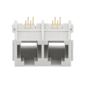 Tab Up Unshielded 1x2 Port Female Connector 6P4C RJ11 Jack