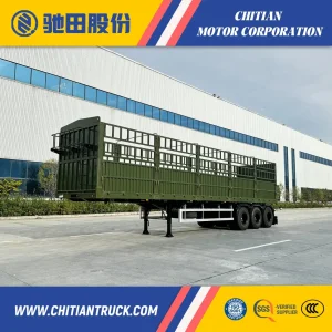 OEM Custom Drop-Side Wall Fence Semi Truck Trailer Used for Agricultural and Produce Transport