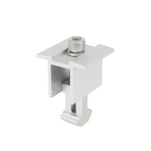 Factory Aluminum Adjustable MID Clamp and End Clamp for Solar Panel Installation Accessories