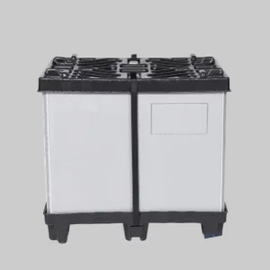 Straps Are Used to Secure Plastic Crates Plastic Container Storage Bin on Pallets for Products That Need to Prevent Jolts During Transportation