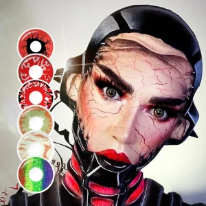 Free Shipping Zombie Eye Halloween Contact Lenses Pseyeche Hollywood Eye Cosplay Soft Lens Lentes De Contacto Kontaktlinsen
