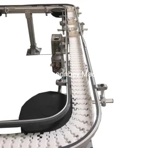 Drink Cache Tower Factory Logistics Modular Chain Conveyor Flat Top Chain Conveyor Beverage Bottle Transfer Conveying System