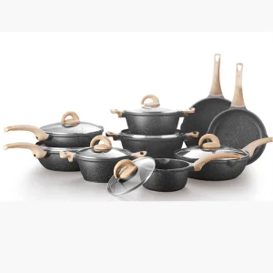 Wholesale Non Stick Multi Functional Cookware Sets Wok Pan Pot Cooking Pots Set for Kitchen