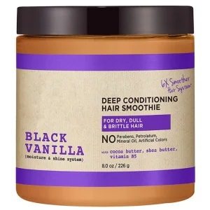 Vegan Natural Black Vanilla Moisture &amp; Shine Hair Smoothie Mask