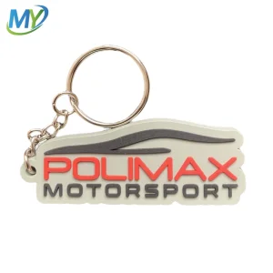 Custom Logo Keychain Embossed Rubber Keychain 2D 3D PVC Keychain