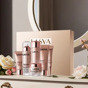 OEM ODM 6-Piece Luxurious Face Skincare Set with Niacinamide &amp; Vitamin C for Hydrating Moisturizing Oil Control &amp; Soft Skin