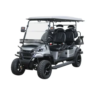 Electric off Road Golf Cars Street Legal 4 Wheel Drive Electric 6 Seater Lifted Golf Cart with Lithium Battery
