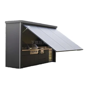 Smart Outdoor Kitchen Cabinet|Integrated Bluetooth Speaker, LED Lighting and USB Charging Interface