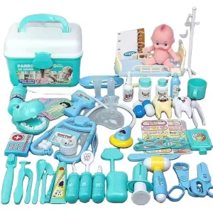 39PCS Educational Plastic Doctor Toy Kit Kids Pretend Play Hospital Set Toy