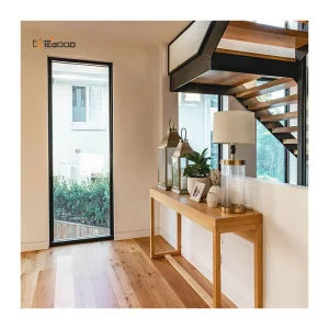Energy Star Insulated Soundproof Triple Glazing U-factor 0.8 Energy Efficient Flanged Upvc Vinyl Fixed Windows for Villa