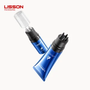 Custom D40mm Hair Oil Tube With Silicone Massage Brush Applicator For Scalp Treatment Hair Growth Serum 100ml 120ml 150ml