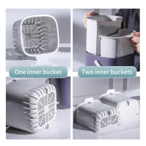 Kitchen Countertop Compost Bin Small Composting Bin with Handle