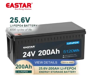 Baterias de Lítio com Fosfato de LFP 24V 200ah LiFePO4 para Solar
