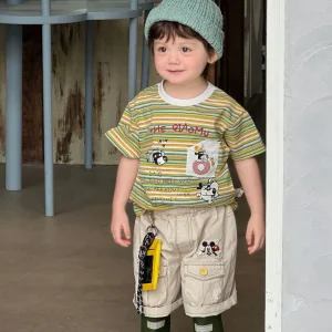 Ropa de algodón para bebés camiseta