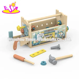 Ultimate Wooden Tool Box Toy Interactive Gears, Locks &amp; Creative Play for Kids Stem Learning Adventure W03D251
