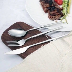 Conjunto de Talheres de Aço Inoxidável Moderno 18/10