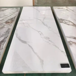 Stone Plastic Composite Spc Flexible PVC UV Marble Sheet