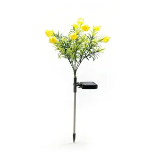 Solar-powered Gardenia Flower Lamp