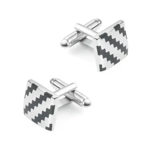 Striped Square Cufflinks